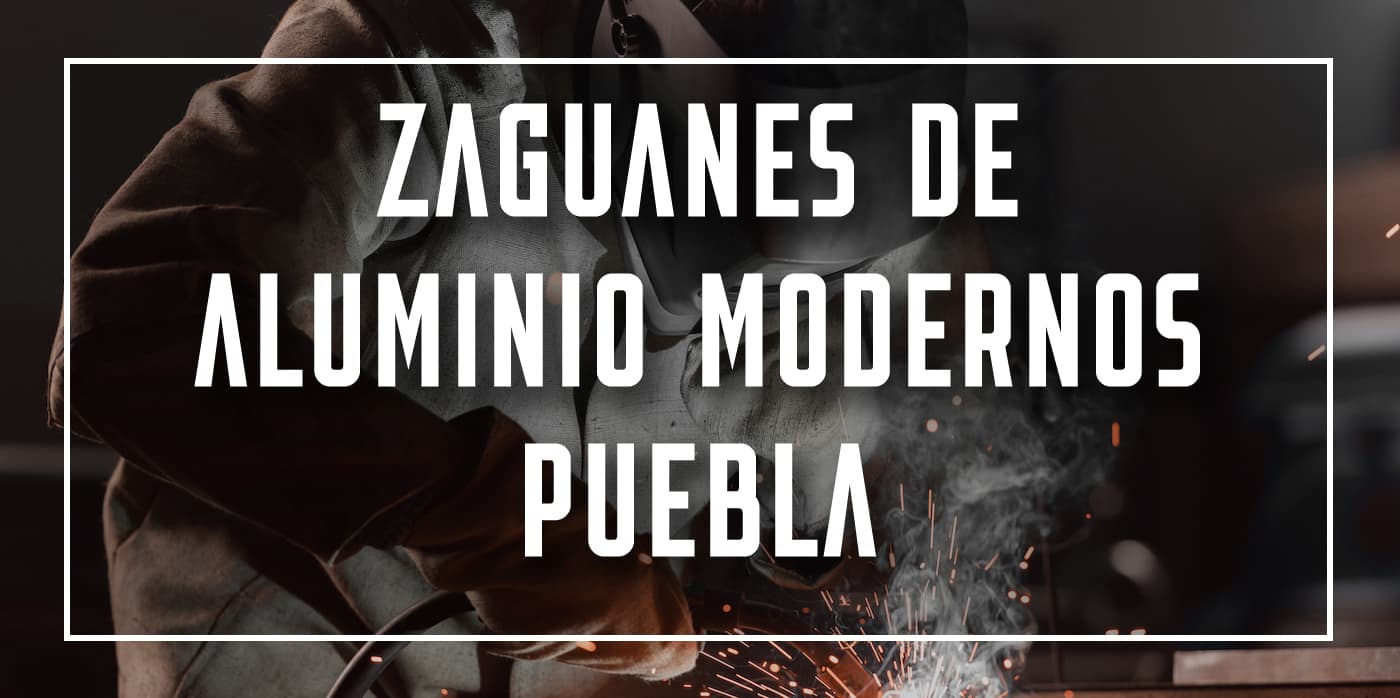 zaguanes de aluminio modernos Puebla